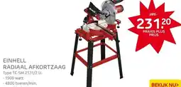 Praxis Einhell radiaal afkortzaag TC-SM 2531/2U aanbieding