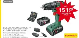 Praxis Bosch Klopboormachine UniversalImpact aanbieding