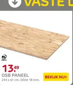 Praxis OSB paneel - 18mm - 244x59cm aanbieding