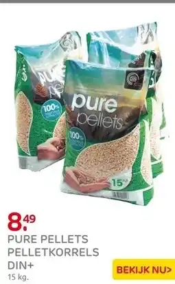 Praxis Pure Pellets pelletkorrels Din+ 15kg aanbieding