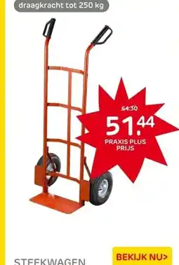 Praxis Steekwagen staal 250kg aanbieding