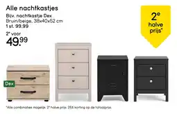 Leen Bakker Alle nachtkastjes aanbieding