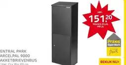 Praxis Central Park Pakketbrievenbus ParcelPal aanbieding