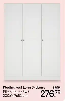 Leen Bakker Kledingkast Lynn 3 deurs aanbieding
