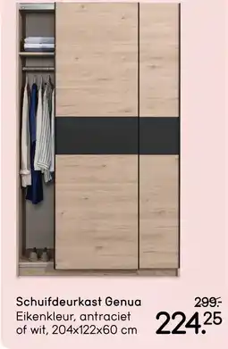 Leen Bakker Schuifdeurkast Genua aanbieding