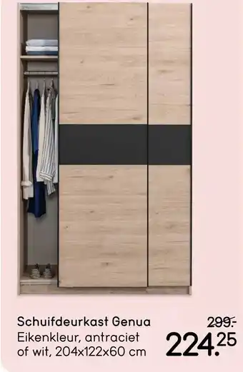 Leen Bakker Schuifdeurkast Genua aanbieding