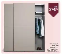 Leen Bakker Schuifdeur kast Dex aanbieding