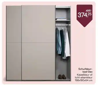 Leen Bakker Schuifdeur kast Dex aanbieding