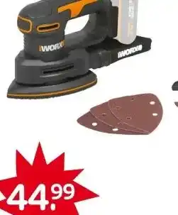 Praxis Worx WX822.9 Deltaschuurmachine - 20V - aanbieding