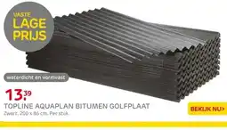 Praxis Aquaplan - Topline - golfplaat - zwart - aanbieding