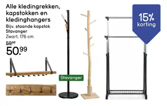 Leen Bakker Alle kledingrekken, kapstokken en kledinghangers aanbieding
