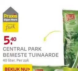 Praxis Central Park tuinaarde 40L aanbieding