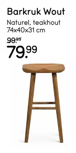 Leen Bakker Barkruk Wout aanbieding
