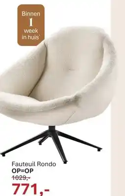 IN.HOUSE Fauteuil Rondo aanbieding