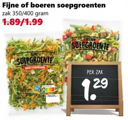 Coop Fijne of boeren soepgroenten aanbieding