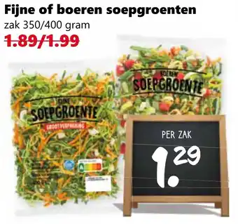 Coop Fijne of boeren soepgroenten aanbieding