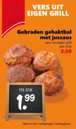 Coop Gebraden gehaktbal met jussaus aanbieding
