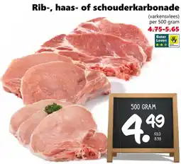 Coop Rib-, haas- of schouderkarbonade aanbieding