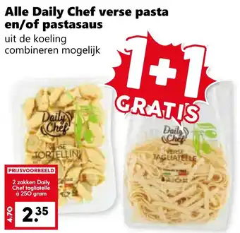 Coop Alle Daily Chef verse pasta en/of pastasaus aanbieding