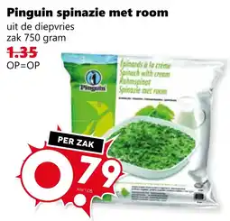 Coop Pinguin spinazie met room aanbieding