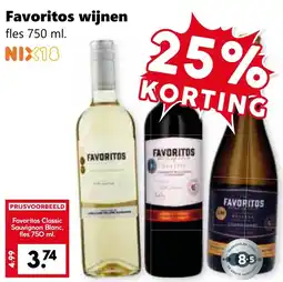 Coop Favoritos wijnen aanbieding