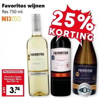 Coop Favoritos wijnen aanbieding