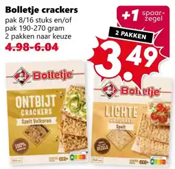 Coop Bolletje crackers aanbieding