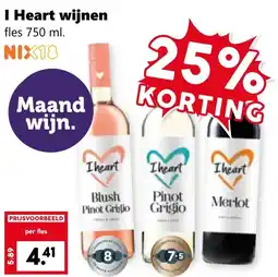 Coop I Heart wijnen aanbieding
