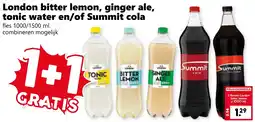Coop London bitter lemon, ginger ale, tonic water en/of Summit cola aanbieding