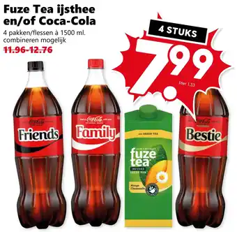 Coop Fuze Tea ijsthee en/of Coca-Cola aanbieding