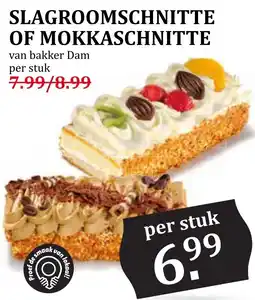 Coop SLAGROOMSCHNITTE OF MOKKASCHNITTE aanbieding