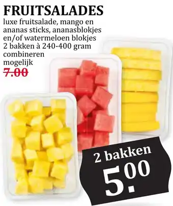 Coop FRUITSALADES aanbieding