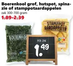 Coop Boerenkool grof, hutspot, spinazie of stamppotaardappelen aanbieding