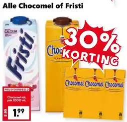 Coop Alle Chocomel of Fristi aanbieding