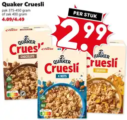 Coop Quaker Cruesli aanbieding