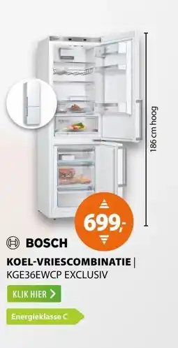 Expert Bosch KGE36EWCP EXCLUSIV Wit aanbieding