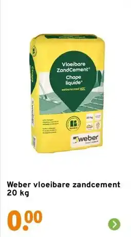 GAMMA Weber vloeibare zandcement 20 kg aanbieding