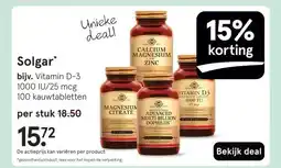 Etos Solgar aanbieding