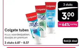 Etos Colgate tubes aanbieding