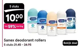 Etos Sanex deodorant rollers aanbieding