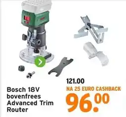 GAMMA Bosch 18V bovenfrees Advanced Trim Router aanbieding