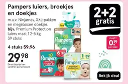 Etos Pampers luiers, broekjes en doekjes aanbieding