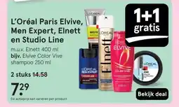 Etos L'Oréal Paris Elvive, Men Expert, Elnett en Studio Line aanbieding