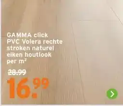 GAMMA GAMMA click PVC Volera rechte stroken naturel eiken houtlook aanbieding