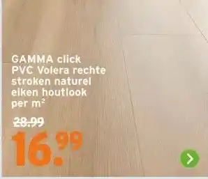 GAMMA GAMMA click PVC Volera rechte stroken naturel eiken houtlook aanbieding