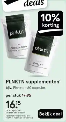 Etos PLNKTN supplementen aanbieding