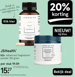 Etos JSHealth aanbieding