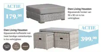 Tuincentrum Osdorp Own living houston biijpassende koffietafel met twee handige voetenbankjes of own living houston bijpassende hocker aanbieding