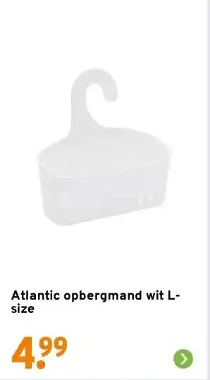 GAMMA Atlantic opbergmand wit L-size aanbieding