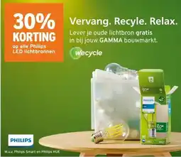 GAMMA alle Philips LED lichtbronnen aanbieding